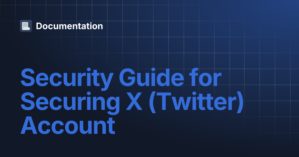 Photo inspiration: Gallery Detail: Security Guide For Securing X Twitter Account